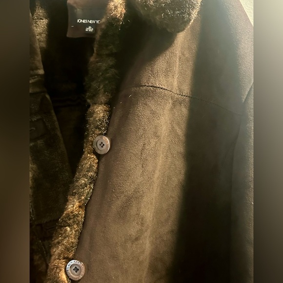 New York & Company Faux Fur Lined Winter Coat - Picture 5 of 16